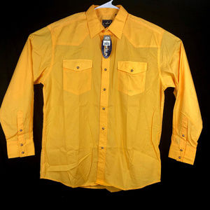 Roper Pearl Snap Yellow Western Shirt